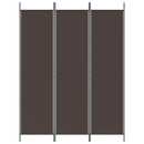 3-panels rumdeler 150x200 cm stof brun