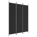 3-panels rumdeler 150x200 cm stof sort