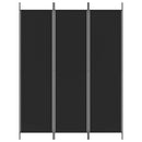 3-panels rumdeler 150x200 cm stof sort