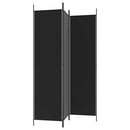 3-panels rumdeler 150x200 cm stof sort