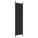 3-panels rumdeler 150x200 cm stof sort