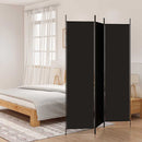3-panels rumdeler 150x200 cm stof sort