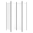 4-panels rumdeler 200x200 cm stof hvid