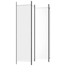 4-panels rumdeler 200x200 cm stof hvid