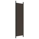4-panels rumdeler 200x200 cm stof brun