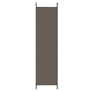 4-panels rumdeler 200x200 cm stof antracitgrå