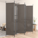 5-panels rumdeler 250x200 cm stof antracitgrå
