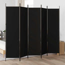 5-panels rumdeler 250x200 cm stof sort