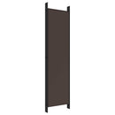 6-panels rumdeler 300x200 cm stof brun
