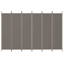 5-panels rumdeler 300x200 cm stof antracitgrå