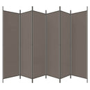 5-panels rumdeler 300x200 cm stof antracitgrå
