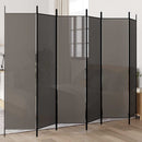 5-panels rumdeler 300x200 cm stof antracitgrå