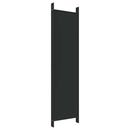 6-panels rumdeler 300x200 cm stof sort