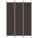 3-panels rumdeler 150x220 cm stof brun