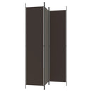 3-panels rumdeler 150x220 cm stof brun
