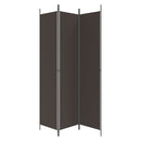 3-panels rumdeler 150x220 cm stof brun