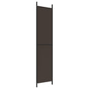 3-panels rumdeler 150x220 cm stof brun