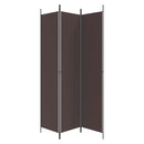 3-panels rumdeler 150x220 cm stof brun