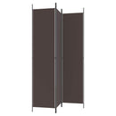 3-panels rumdeler 150x220 cm stof brun