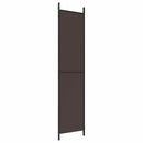 3-panels rumdeler 150x220 cm stof brun