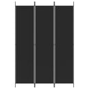 3-panels rumdeler 150x220 cm stof sort