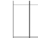 4-panels rumdeler 200x220 cm stof hvid
