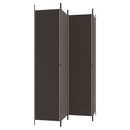 4-panels rumdeler 200x220 cm stof brun