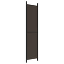 4-panels rumdeler 200x220 cm stof brun