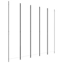 5-panels rumdeler 250x220 cm stof hvid
