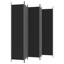 5-panels rumdeler 250x220 cm stof sort