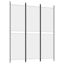 3-panels rumdeler 150x180 cm stof hvid