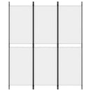 3-panels rumdeler 150x180 cm stof hvid