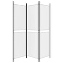 3-panels rumdeler 150x180 cm stof hvid