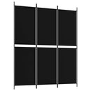 3-panels rumdeler 150x180 cm stof sort