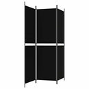 3-panels rumdeler 150x180 cm stof sort