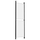 4-panels rumdeler 200x180 cm stof hvid