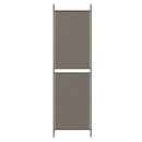 4-panels rumdeler 200x180 cm stof antracitgrå