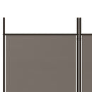 4-panels rumdeler 200x180 cm stof antracitgrå