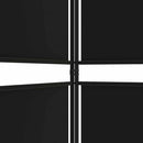 4-panels rumdeler 200x180 cm stof sort