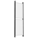 5-panels rumdeler 250x180 cm stof hvid
