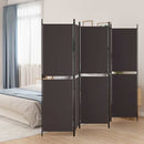 5-panels rumdeler 250x180 cm stof brun