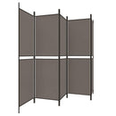 5-panels rumdeler 250x180 cm stof antracitgrå