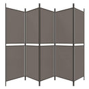 5-panels rumdeler 250x180 cm stof antracitgrå
