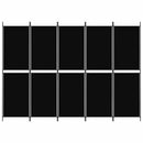 5-panels rumdeler 250x180 cm stof sort