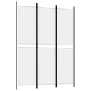 3-panels rumdeler 150x200 cm stof hvid