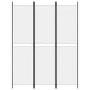 3-panels rumdeler 150x200 cm stof hvid
