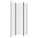 3-panels rumdeler 150x200 cm stof hvid