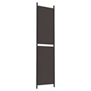 3-panels rumdeler 150x200 cm stof brun