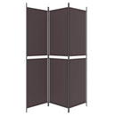 3-panels rumdeler 150x200 cm stof brun