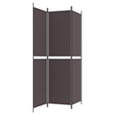 3-panels rumdeler 150x200 cm stof brun